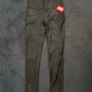 Spanx Faux leather Black High-Waisted Leggings